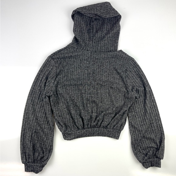 Women’s Revive Cropped Gray Hoodie Size Small - Picture 3 of 3